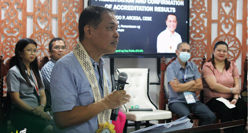 The Association of Local Colleges and Universities Commission on Accreditation (ALCUCOA) presented and confirmed the accreditation results of the Pamantasan ng Lungsod ng San Pablo