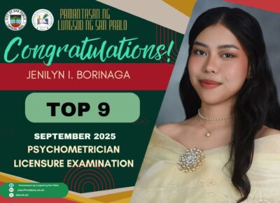 PLSP Graduate Ranks 9th in September 2025 Psychometrician Licensure Examination!